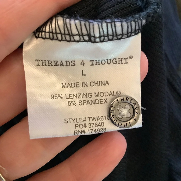 #113 NWT Threads For Thought Long Sleeve Ribbed Maxi Size Large - Picture 12 of 12